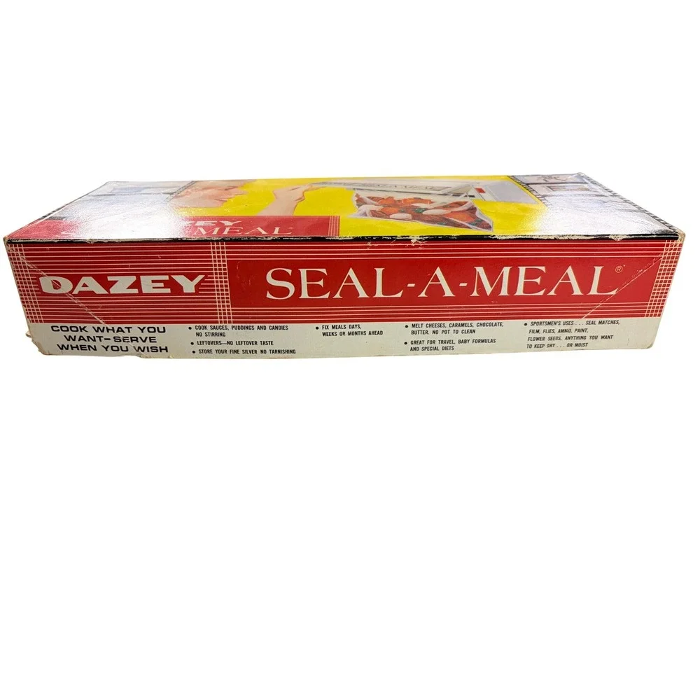 Vintage Dazey Seal A Meal Food Sealer Original Box Instructions 1970s WORKS